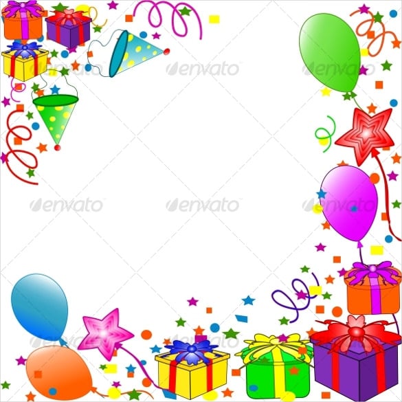 easy to edit birthday background template