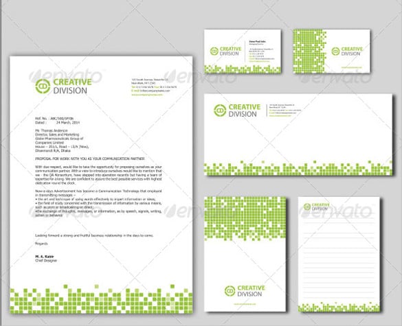 corporate stationery template ai illustrator format download