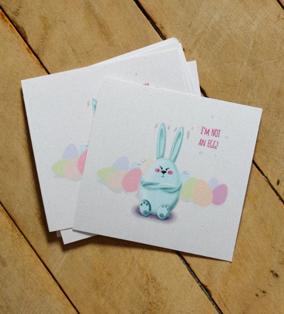 easter and spring postcards template download