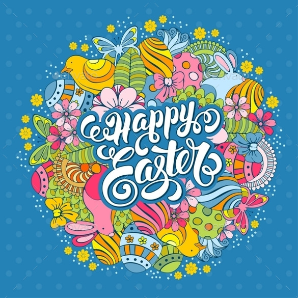 easter greeting card eps download