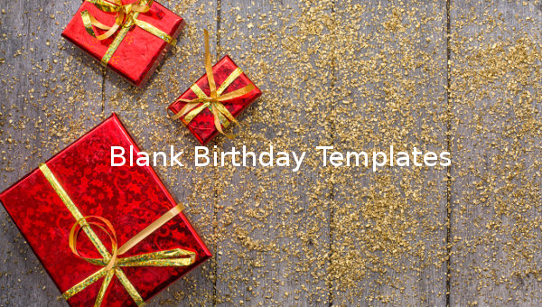 blank birthday template