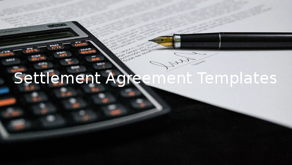 settlement agreement template
