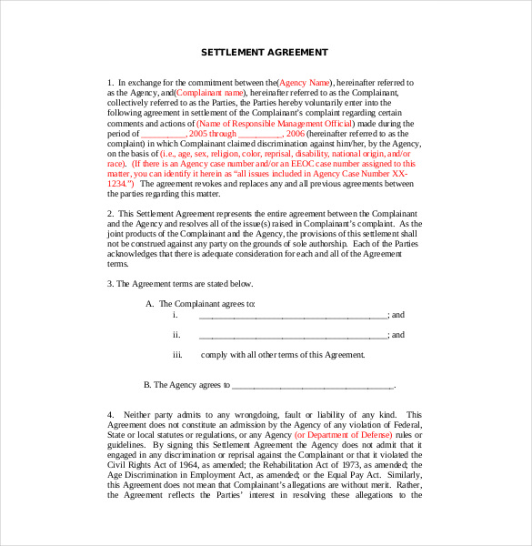 Vertrauliche Vergleichsvereinbarung im PDF-Format