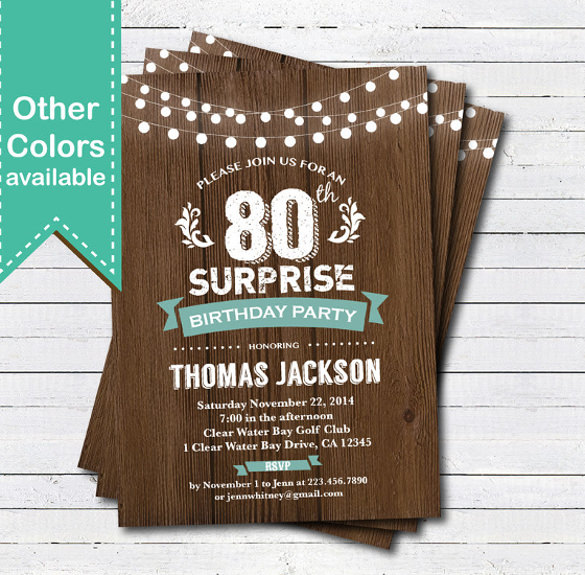 download surprise 80th birthday invitation template printable