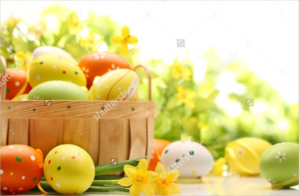 easter background decoration with eggs download