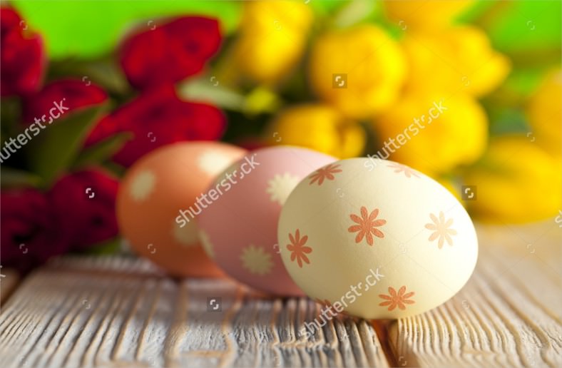 easter eggs on colorful spring background download 788x