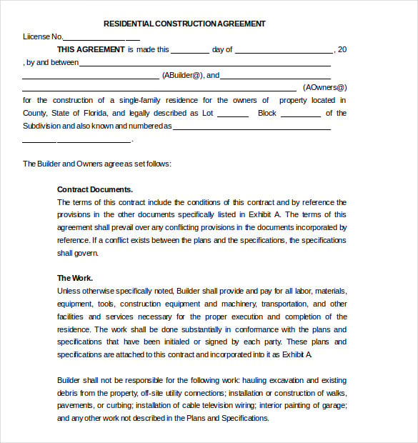 residential-subcontractor-agreement-document