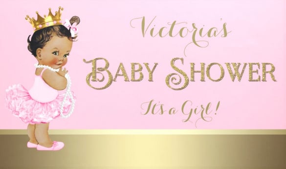 victoria baby shower banner