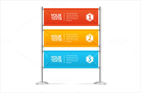 stand blank banner template
