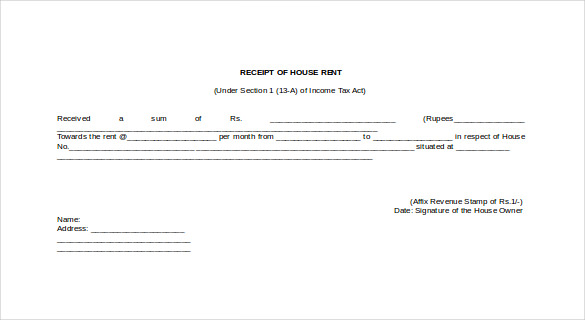 35+ Rental Receipt Templates - DOC, PDF, Excel | Free & Premium Templates