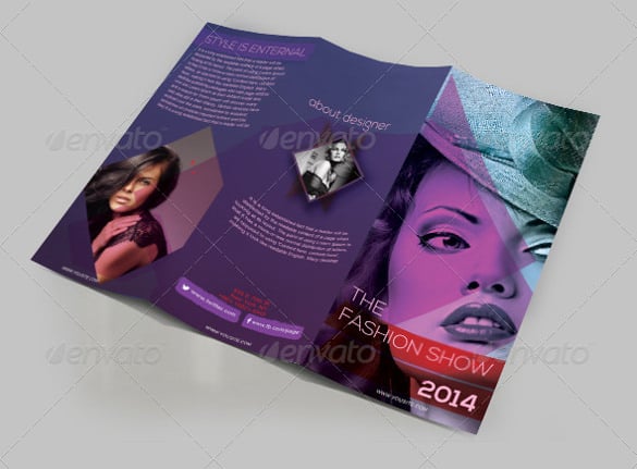 fashion trifold brochure design