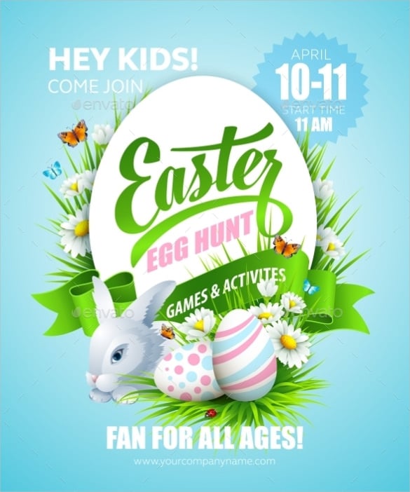 easter poster vector eps template download