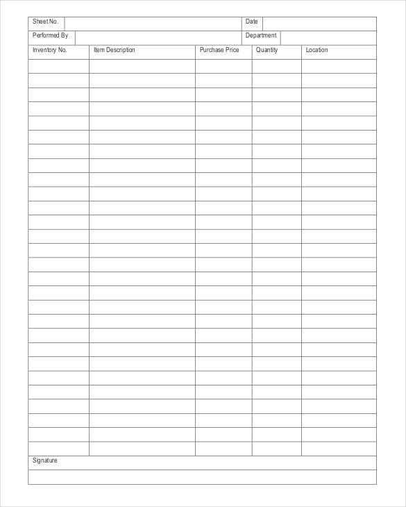Inventory Spreadsheet Template - 17+ Free Word, Excel, Pdf Documents 