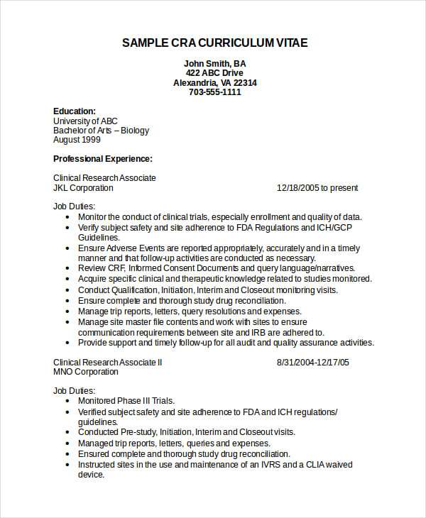 clinical-research-assistant-resume