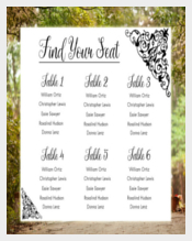 Wedding Chart Template For Instant Downloads