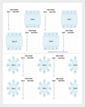 Wedding Chart Template PDF Format