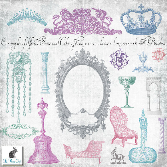 vintage royal aristocracy crown brush set easy download