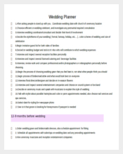 Perfectly Planed Wedding Planner Template