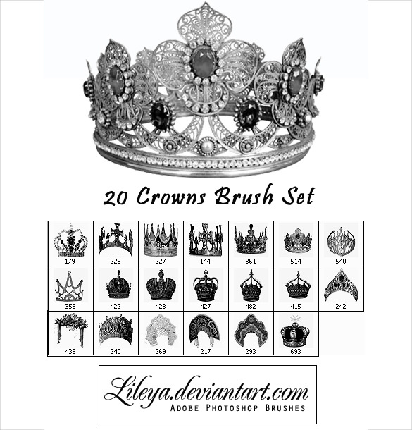 mega pack 20 attractive crown brushe set download