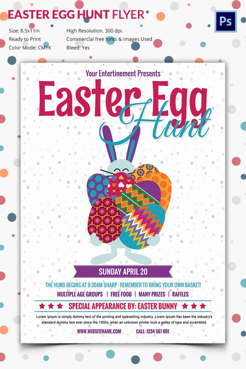 Impressive Easter Egg Hunt Flyer Template | Free & Premium Templates