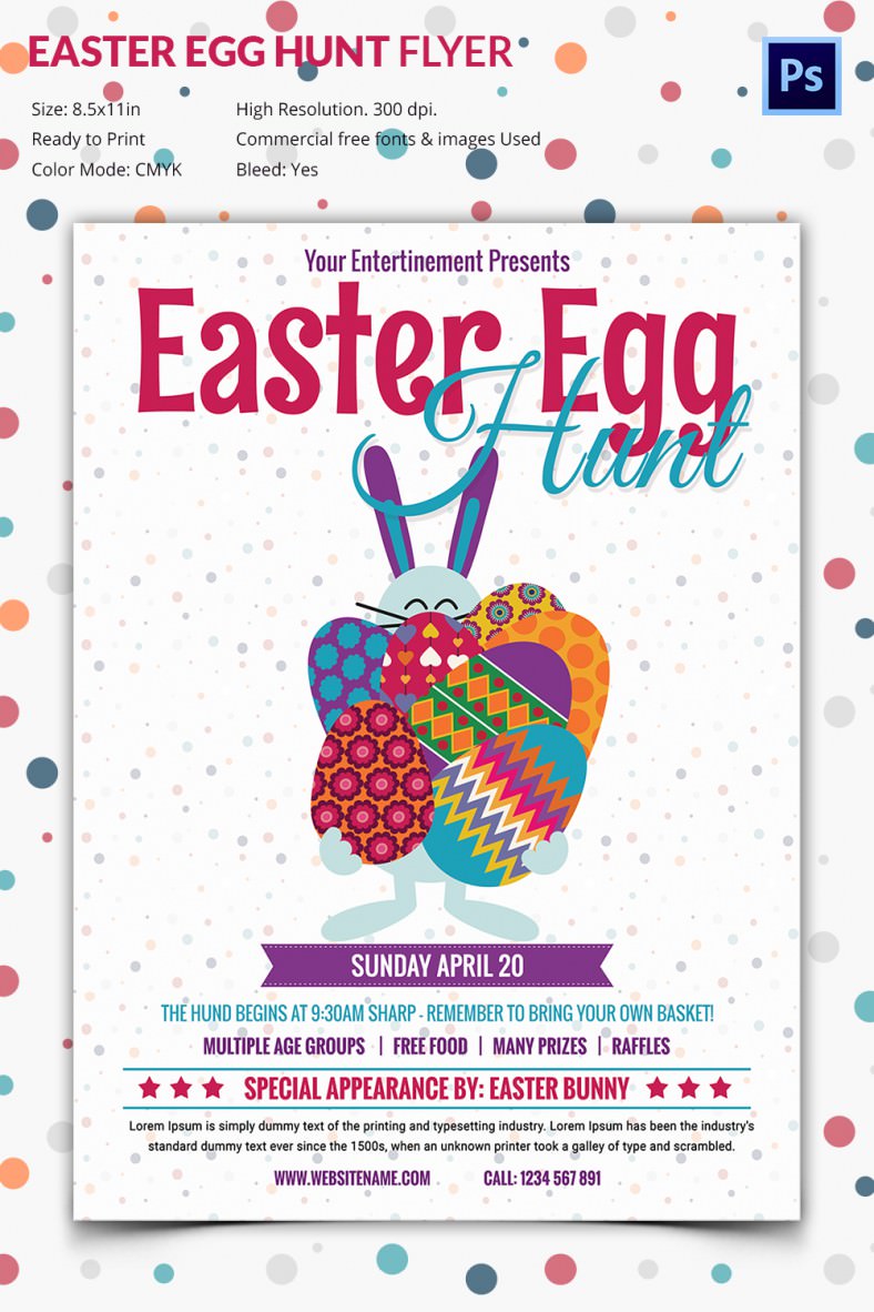 Impressive Easter Egg Hunt Flyer Template Free & Premium Templates