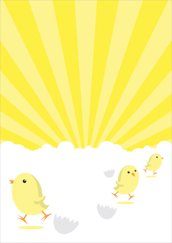 easter chicks poster background format free download