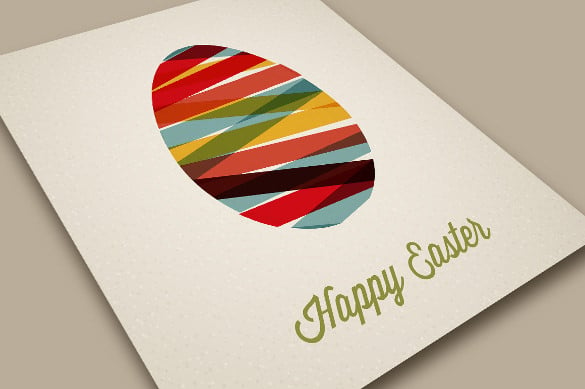 best vector happy easter card template