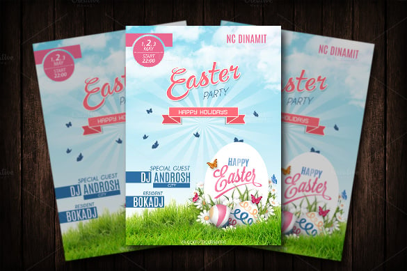 professional easter flyer template