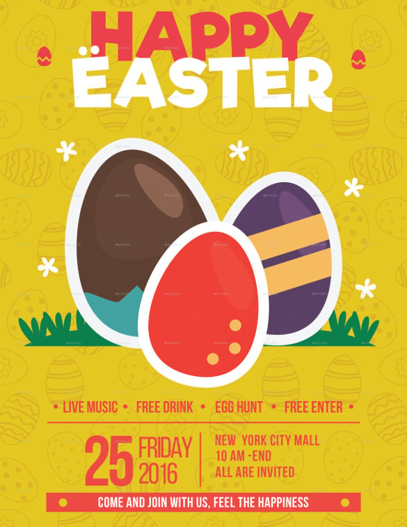 32 Easter Flyers Free PSD AI Vector EPS Format Download