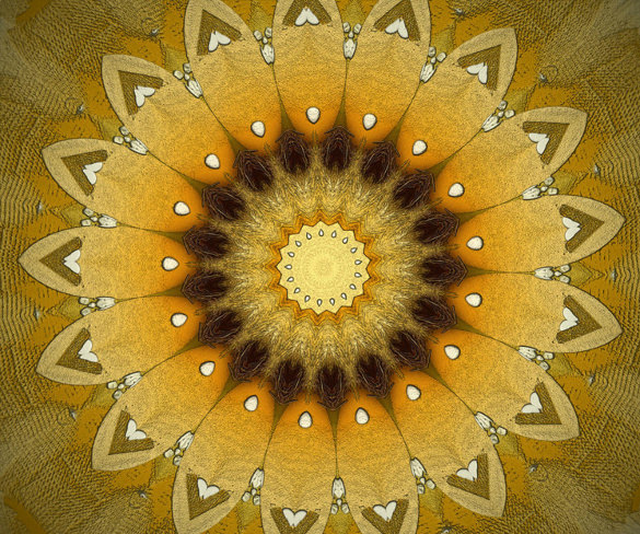 download geometric sun kaleidoscope artwork