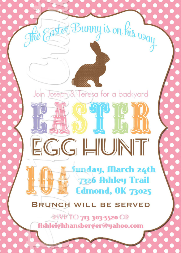 32 Easter Invitation Templates Free Sample Example Format Download