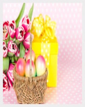 Easter Background with Basket Download