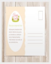Happy Easter Postcard Sample Template