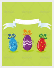 Easter Eggs Card Template