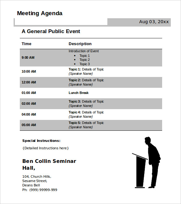 free download conference call meeting agenda template