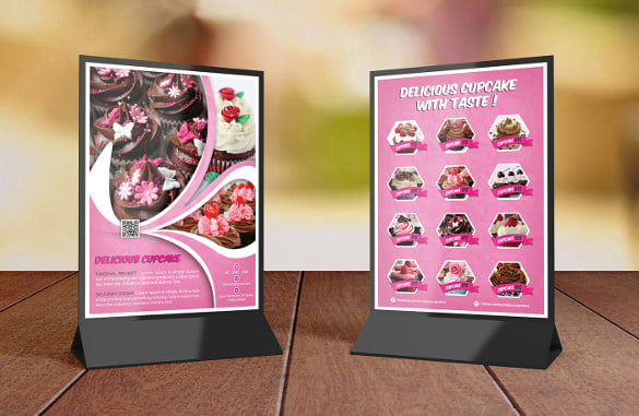 cupcake table tent template