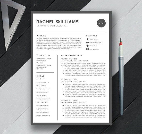 41+ One Page Resume Templates - Free Samples, Examples, & Formats Download!