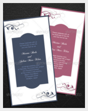 Elagant Wedding Card Template
