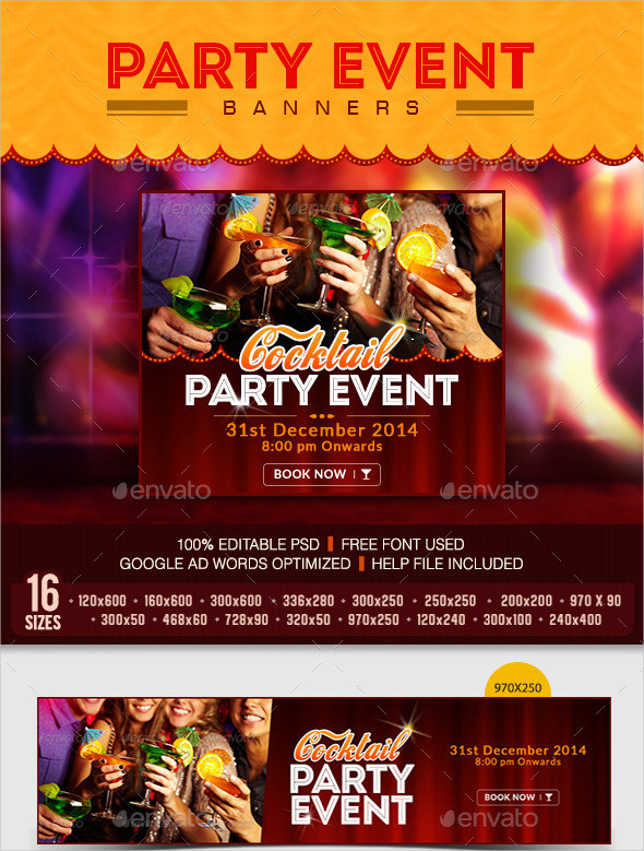 cocktail party banner