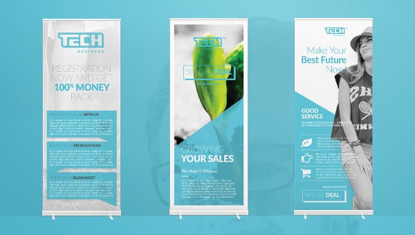 Pull up banner template pdf