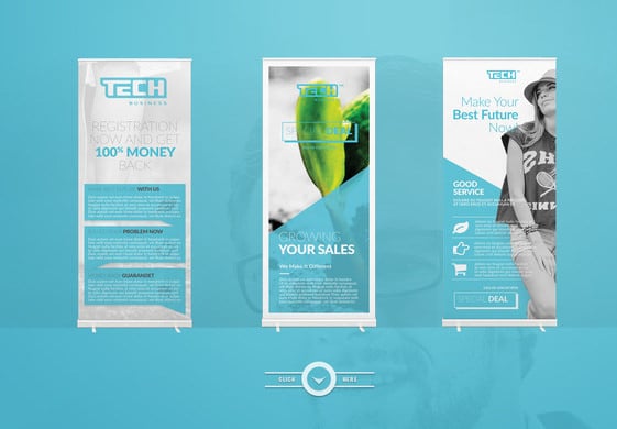 business rollup banner