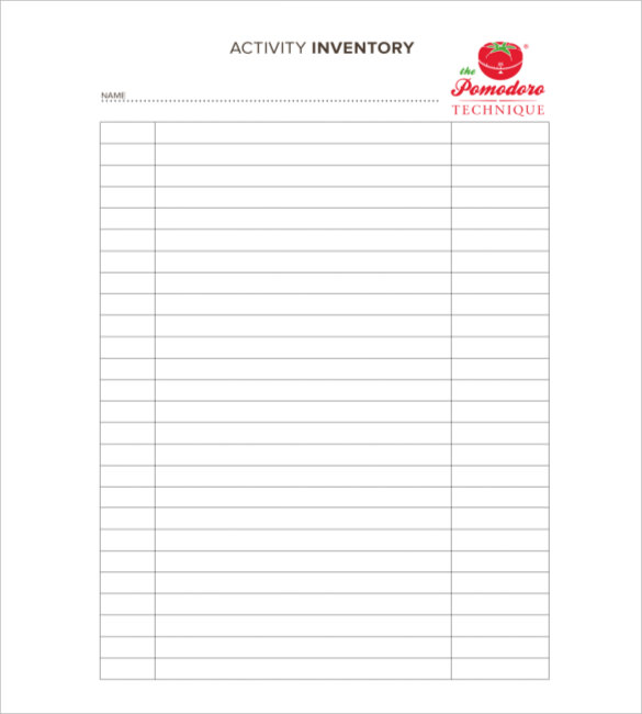 Sample Inventory List 30+ Free Word, Excel, PDF Documents Download
