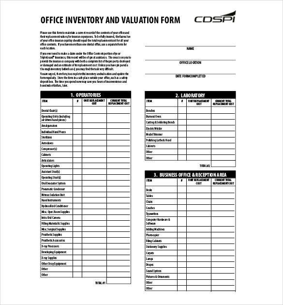 Sample Inventory List - 30+ Free Word, Excel, PDF Documents Download