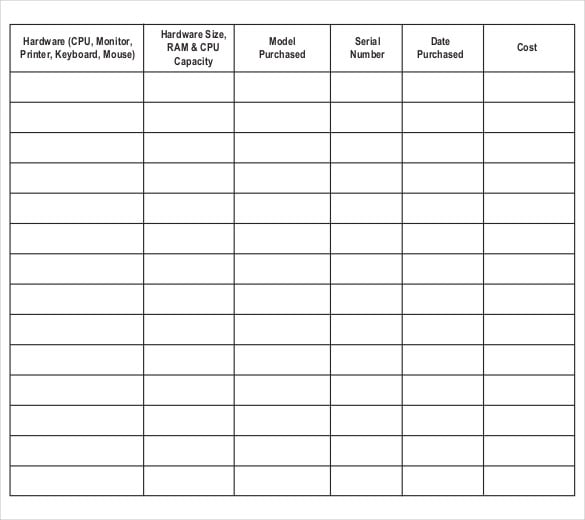 computer inventory form download in pdf format