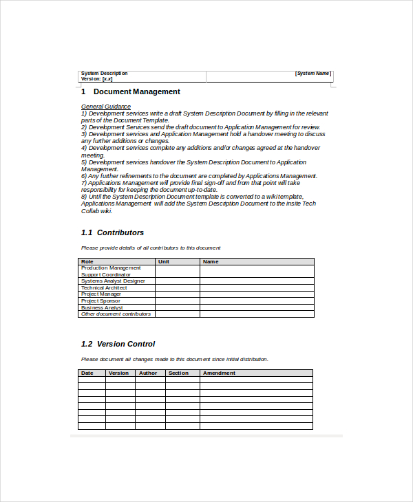 Technical Documentation Templates 10  Printable Word Excel PDF Formats