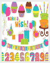 Cupcake Birthday Banner Template Download