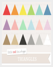 Printable Triangle Banner Template Download