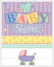 Designed Baby Shower Banner Download