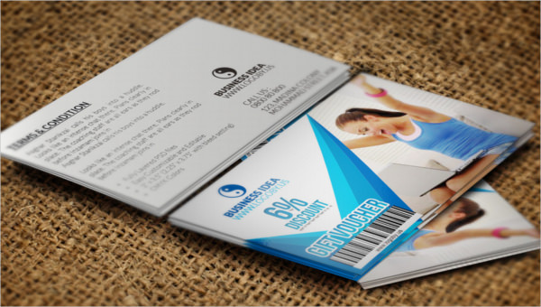 Business Gift Voucher Booklet card Promotional tool logo personalised
