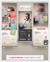 Creative Design Agency Roll-up Banners Template